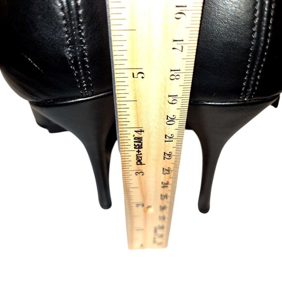 Fashion Nova 8.5 Black Women's Thigh High Over Knee Boots 4 1/2 Inch Heel Shoes - Picture 3 of 8